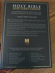 KJV Genuine Leather Brown Bible Thinline Large Print Thumb Indexed Cowhide NEW
