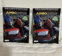 Transformers Rise Of The Beasts Jumbo Coloring&Activity Book 2 Pcs(Made In USA)