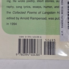 Selected Poems of Langston Hughes Vintage 1959 Borzoi Book Poetry Collection