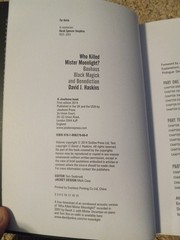 New Signed Copy! Who Killed Mister Moonlight? Bauhaus David J Haskins 2nd Ed.