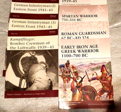 16 books OSPREY-WARRIOR SERIES-SEE LIST