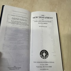 NEW TESTAMENT, PSALMS & PROVERBS Pocket Bible-ESV Version-Gideon Black