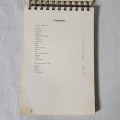 Vintage Bicentennial Cookbook Marlin School 1776-1976 Wire Spiral Bound 82 Pages