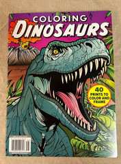 Coloring Dinosaurs Adult Coloring Book ~ 40 prints to Color & Frame