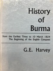 History of Burma by G. E. Harvey (hc 1967)