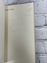Hinge and Sign, Poems 1968-1993 by Heather McHugh [1st Edition · · 1994]