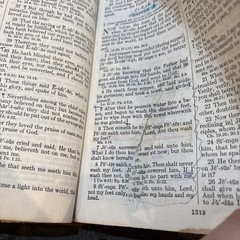 VTG 1973 Holy Bible New Analytical Edition Dickson KJV Moroccan Leather DAMAGED