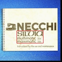 NECCHI Silvia Multimatic 584 Maximatic 586 Instruction Manual – WIRE BINDER