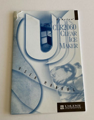 Echelon CLR 2060 Clear Ice Maker U-Line Corporation Installation Manual 31 pages
