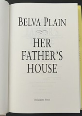 Her Father’s House~Belva Plain~2002~Hardcover~Dust Jacket~342 pages