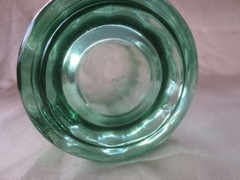 Pair Vintage Libbey Green Coca-Cola (Coke) Thick Heavy Glass Mug w/ Handle 14 oz