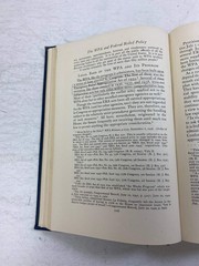 The WPA and Federal Relief Policy by Howard Ex-library 1943 HC