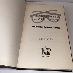 Through the Eyes of a Champion The Brandon Burlsworth Story Jeff Kinley 1st ed.