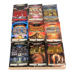 Complete Original Paperback Run 1-9 Lot of 9 Area 51 books Robert Doherty