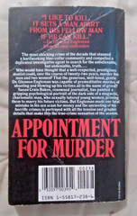 Appointment for Murder by Susan Crain Bakos (1989, pinacle books first printing)
