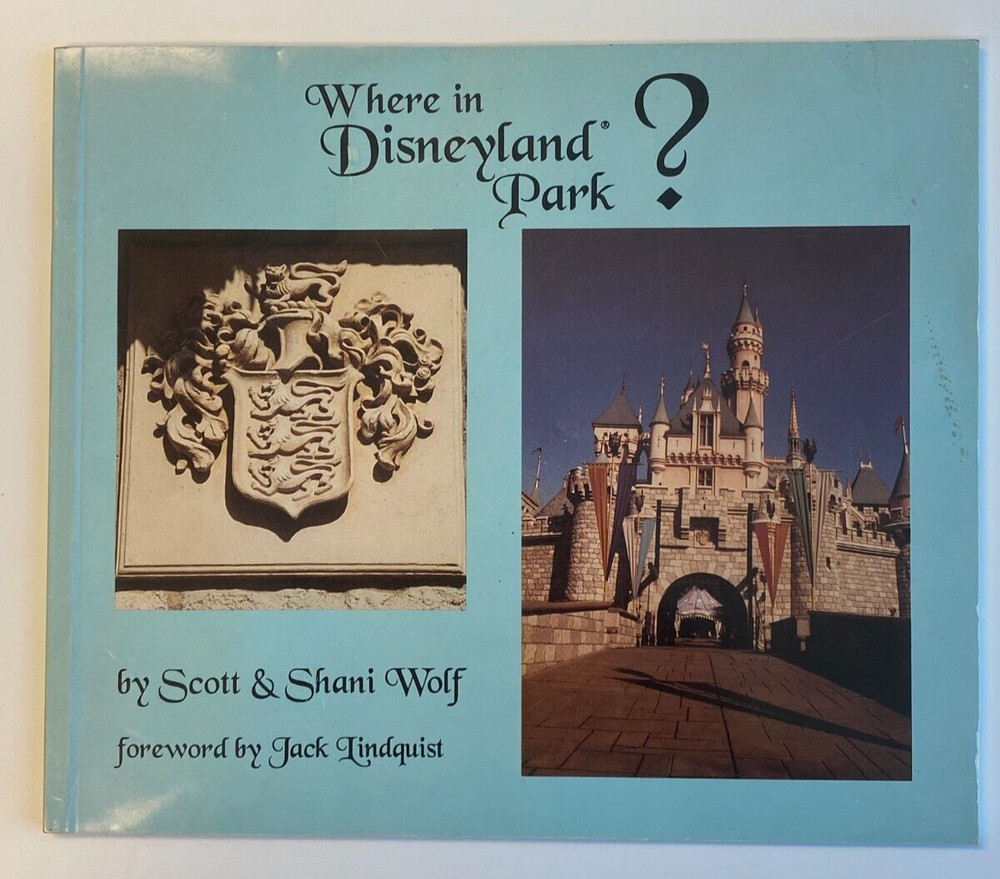 Where in Disneyland Park Book Paperback 62 Pages 1994 NOS