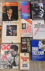 John F Kennedy Vintage Book Lot Of 33 History Magazine Collection Conspiracy JFK