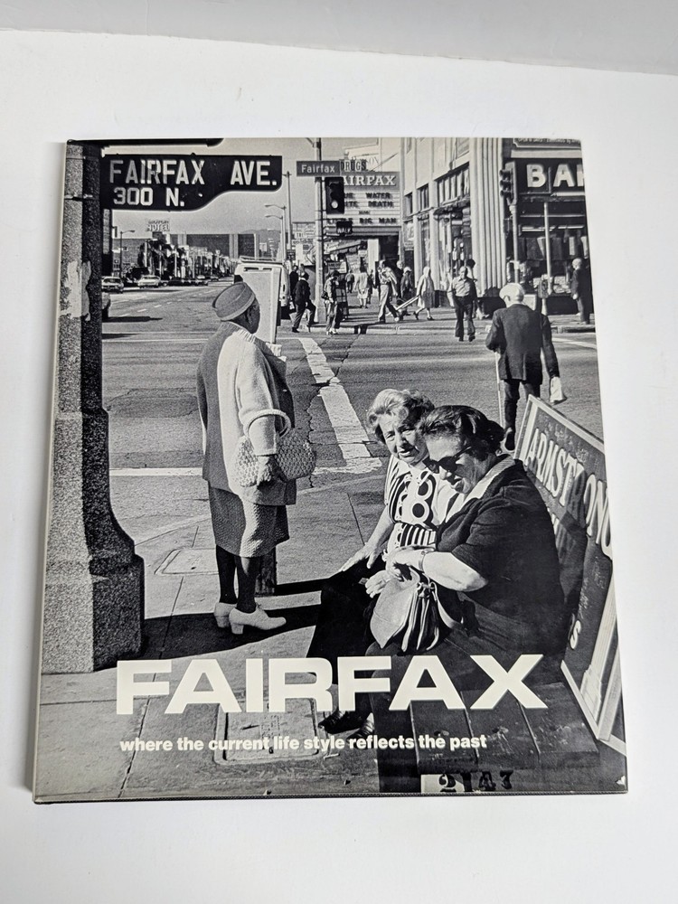 Fairfax : Photographs And Poems By Harvey Edwards HCdj 1976 Jewish