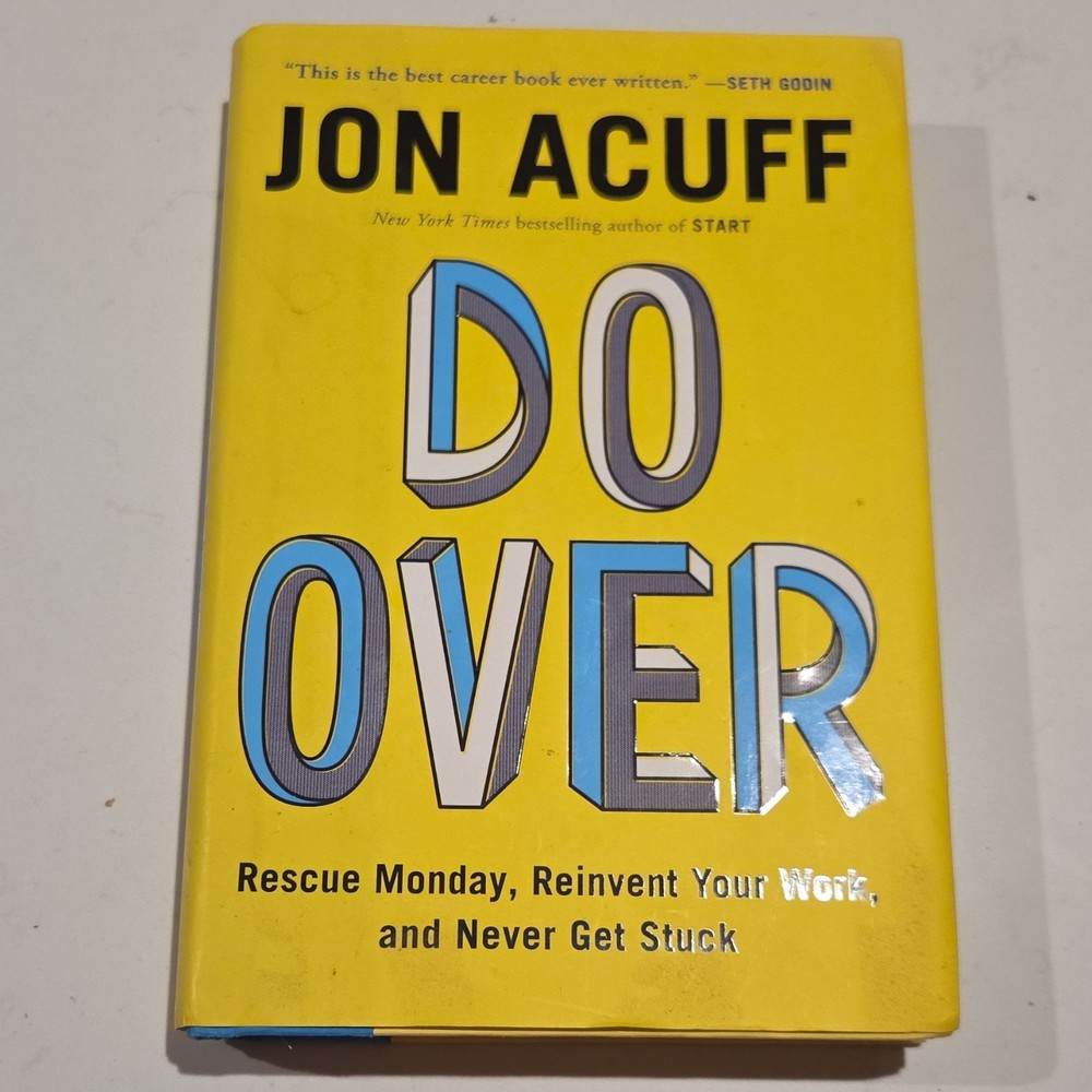 Jon Acuff Do Over Hardcover Book Careers Success Penguin Dust Jacket English
