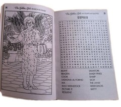 The Golden Girls (25) Word Search, Quips, Quotes and Coloring Book 🆕🆓 Shipping
