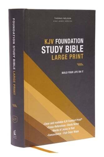 Kjv, Foundation Study Bible, Large Print, Hardcover, Red Letter, Comfort Print:
