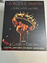 Game of Thrones: A Song of Ice and Fire 5 Book Box Set, by George R.R. Martin NM