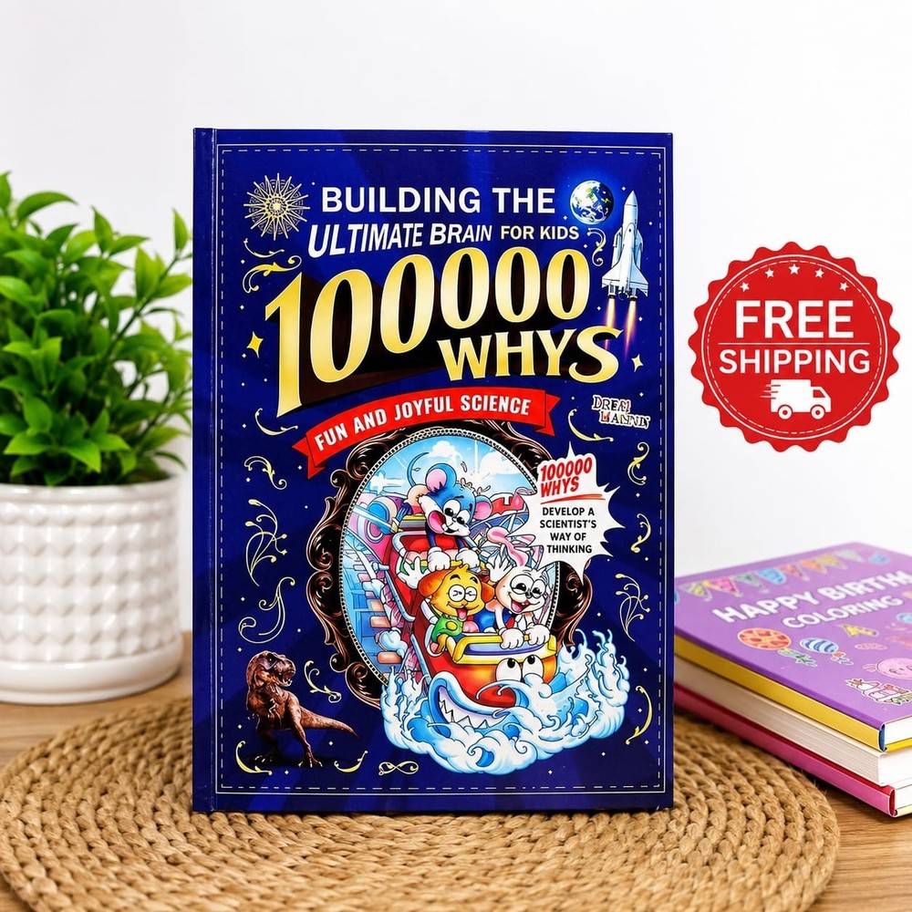 100000 Whys for Kids Educational Paperback Book | Fun Science Facts and Learning