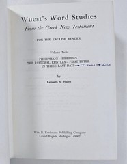 Word Studies in the Greek New Testament by Kenneth S. Wuest (complete 4 vol set)