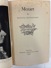 Mozart by Marcia Davenport (1932, Charles Scribner’s Sons, H/C)