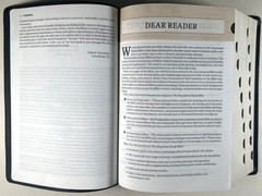 KJV Study Bible Black Genuine Leather Full Color Edition Indexed King James VG