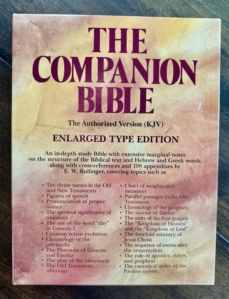 THE COMPANION BIBLE KJV Enlarged Type Edition Kregel Hardcover Bullinger NEW