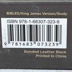 FireBible KJV Study Bible Bonded Leather Black Spirit-Led Living Hendrickson