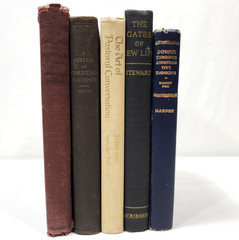 Vintage Christian Books Stack Lot of 5 Bible Theology Pastor Preacher Decorative