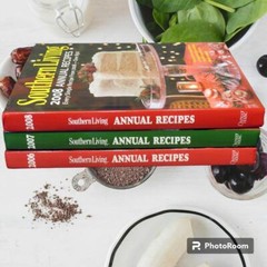 Lot of 3 Southern Living Annual Recipes Cookbooks 2006, 2007 & 2008 Hardback