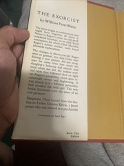 The Exorcist William Peter Blatty 1971 Hardcover Dust Jacket Book Club Edition