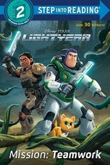 ✔ 2 LIGHTYEAR Step into Reading Books Step 2 & 3 Mission Teamwork & Space Ranger