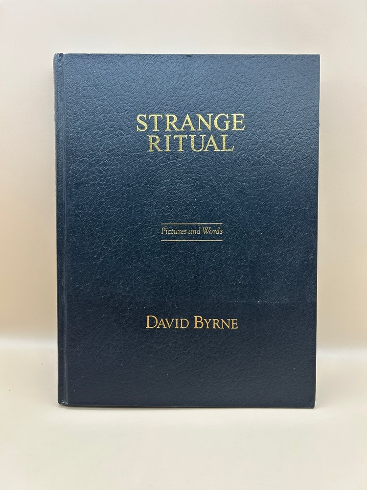 Strange Ritual David Byrne 1997 Signed First Printing Photography Art Book