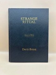 Strange Ritual David Byrne 1997 Signed First Printing Photography Art Book