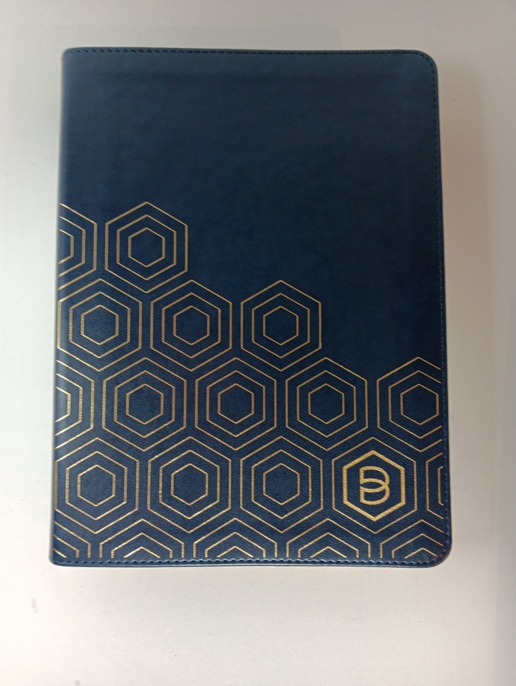 One Step Closer Bible NLT – Navy LeatherLike, Candace Cameron Bure + Index Tabs
