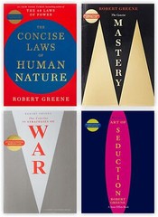 Robert Greene 4 Books Collection Set [The Concise Mastery,Seduction, War, Human