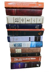 Lot of 10 New Testament Bibles – Mixed Translations (NIV, KJV & More) RANDOM SET