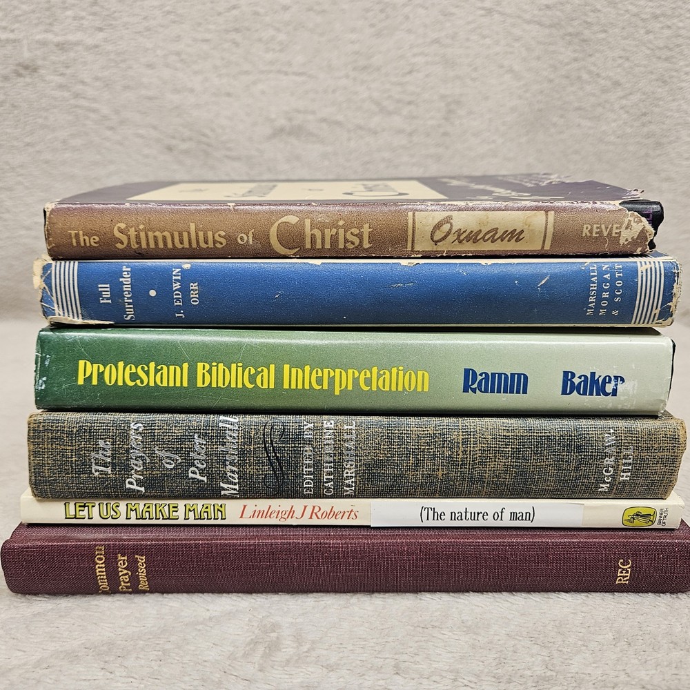 Pastor Book Lot Of 6 Prayers Theology Religious Christianity Sermon Teaching