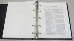 Holy Bible Wide Margin Looseleaf Reference Edition NIV 3-Ring Binder Hendrickson