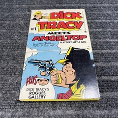 Vintage Dick Tracy Meets Angeltop #1 Paperback Comic Book 1979 Fletcher Collins