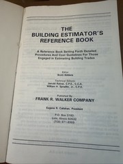 Walker’s Building Estimator’s Reference Book 25th Edition Frank R. Walker