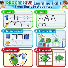 Preschool Activity Workbook for Kids 3-5 – 32 Montessori Learning Activities, Ma