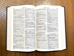 French Bible, La Sainte Bible – Segond 1910 Black Hardcover, Handheld Red Letter