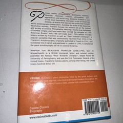 Autobiography of Benjamin Franklin Including Poor Richard’s Almanac HCDJ 2011