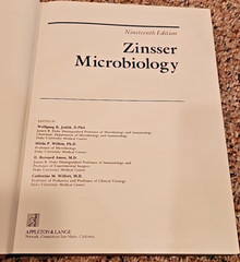 Zinsser Microbiology Joklik, Willett, Amos 19th Edition Hardcover.