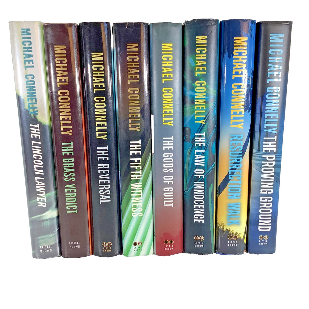 Michael Connelly The Lincoln Lawyer Complete Set 1-8 HC DJ Like New